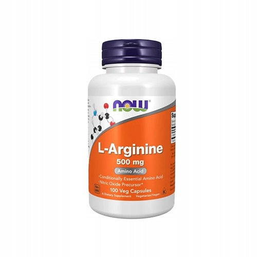 2x L-Arginine 500mg 100 capsules muscle pump libido regeneration NOW Expiration date at least six months from the date of purchase