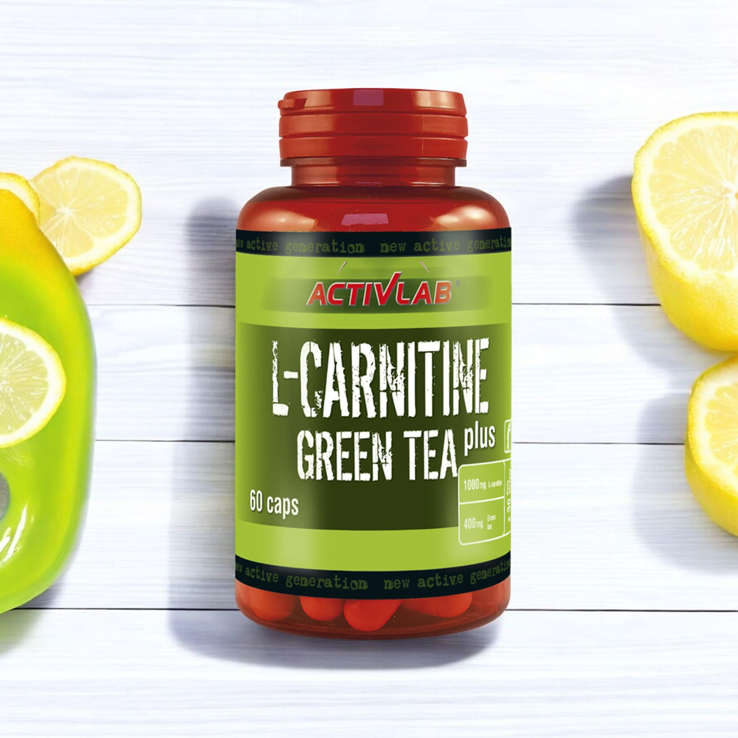 2x L-Carnitine + Green Tea Fat Burning Reduction 60 kaps ACTIVLA Brand Activlab