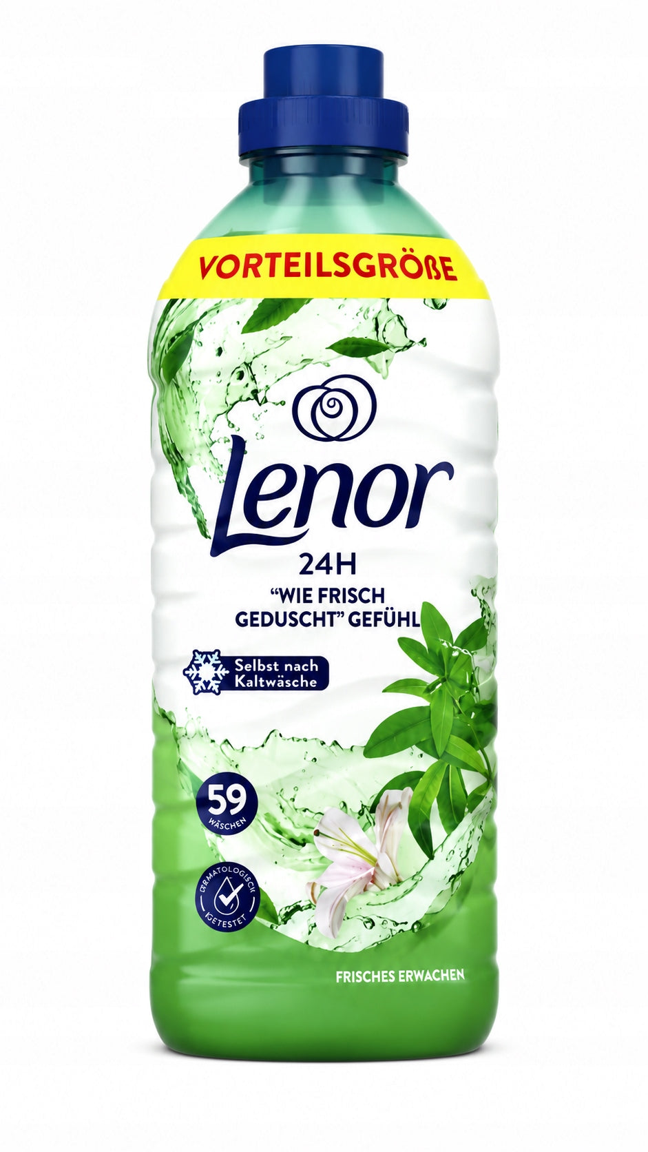 2x LENOR FRESH AWAKENING FABRIC SOFTENER CONCENTRATE 1239ml - GERMAN