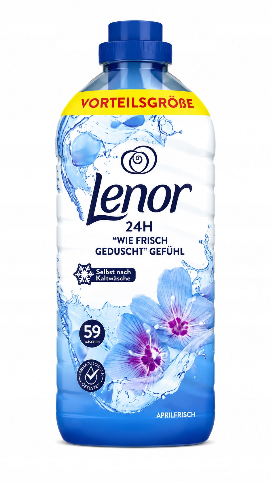 2x LENOR SPRING AWAKENING FABRIC SOFTENER CONCENTRATE 1239ml - GERMAN