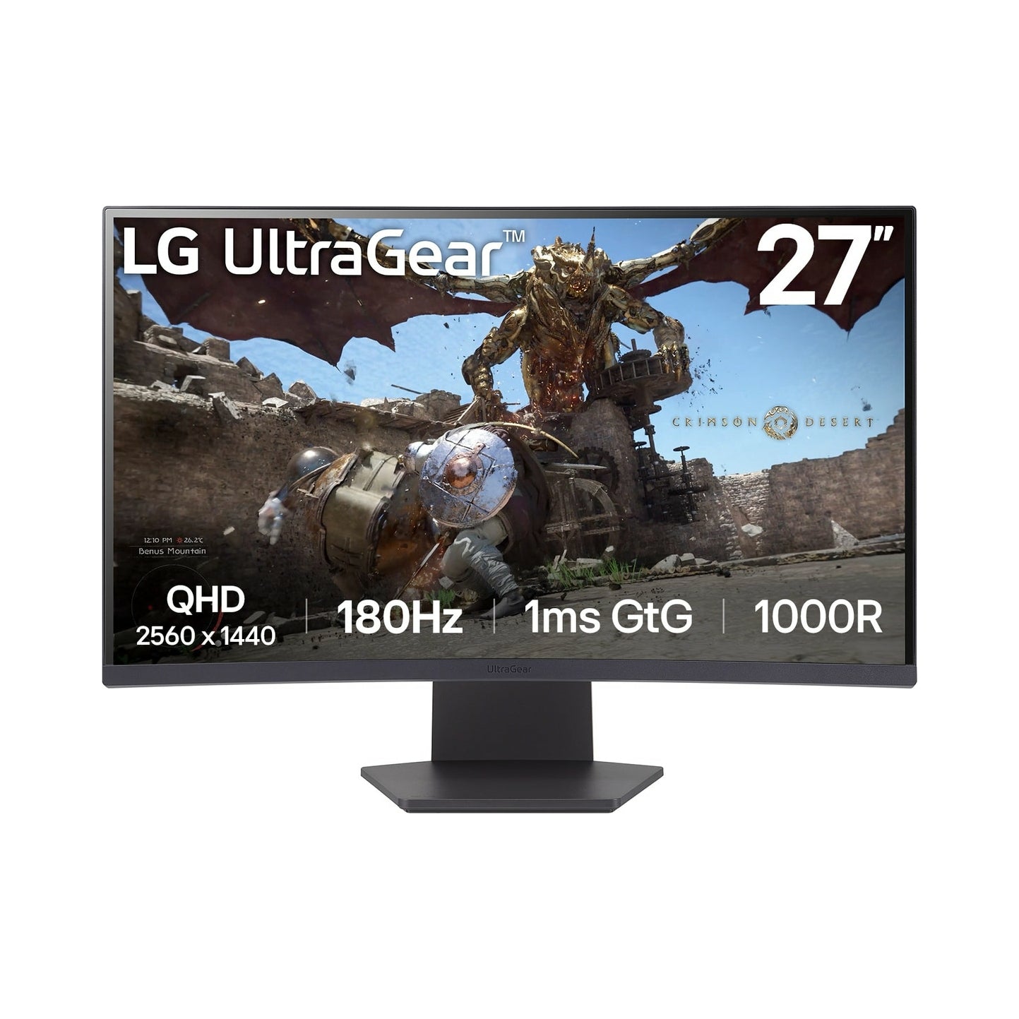 2x LG 27GS60QC-B | 27" | VA Panel | QHD | 16:9 | 180 Hz | 1 ms | 2560 x 1440 Resolution