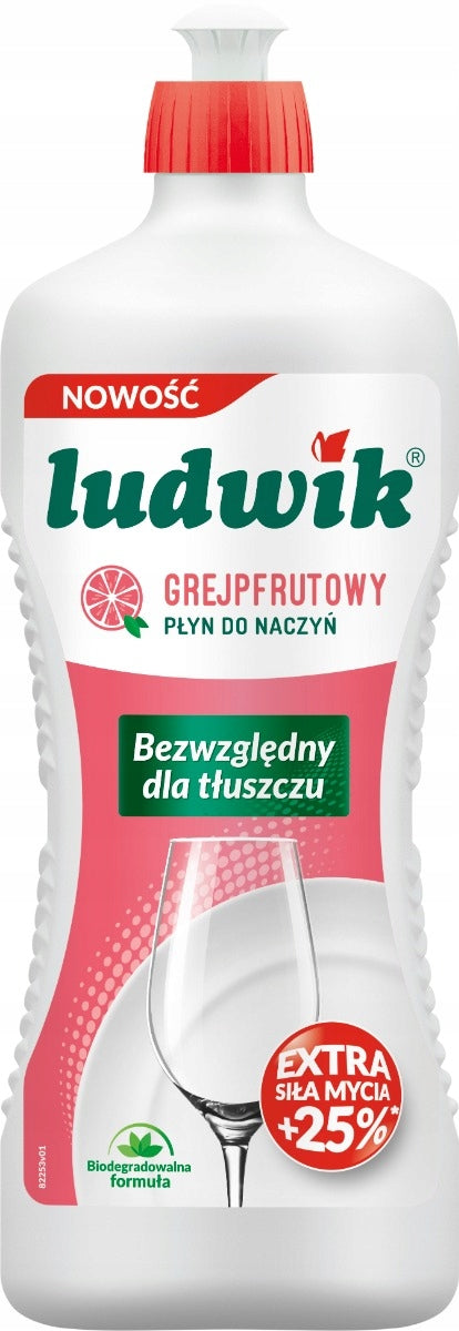 2x LUDWIK DISHWASHING LIQUID GRAPEFRUIT 900g