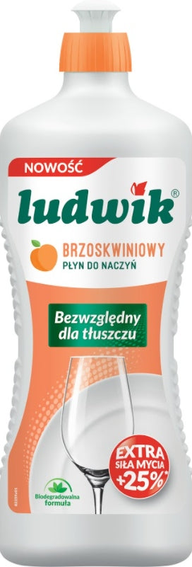 2x LUDWIK PEACH DISHWASHING LIQUID 900ml