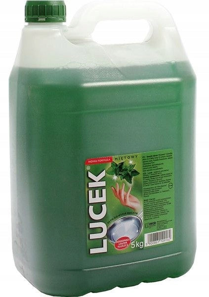 2x Lucek Dishwashing Liquid 5 L Mint 1 pc.