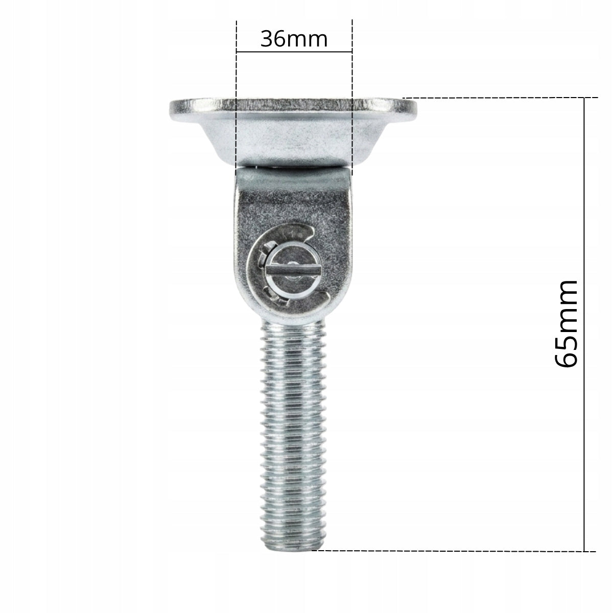 2x M12 Double Sided Adjustable Hinge for Gate Screwed ZINC SIGN Product weight with unit packaging 0.25 kg