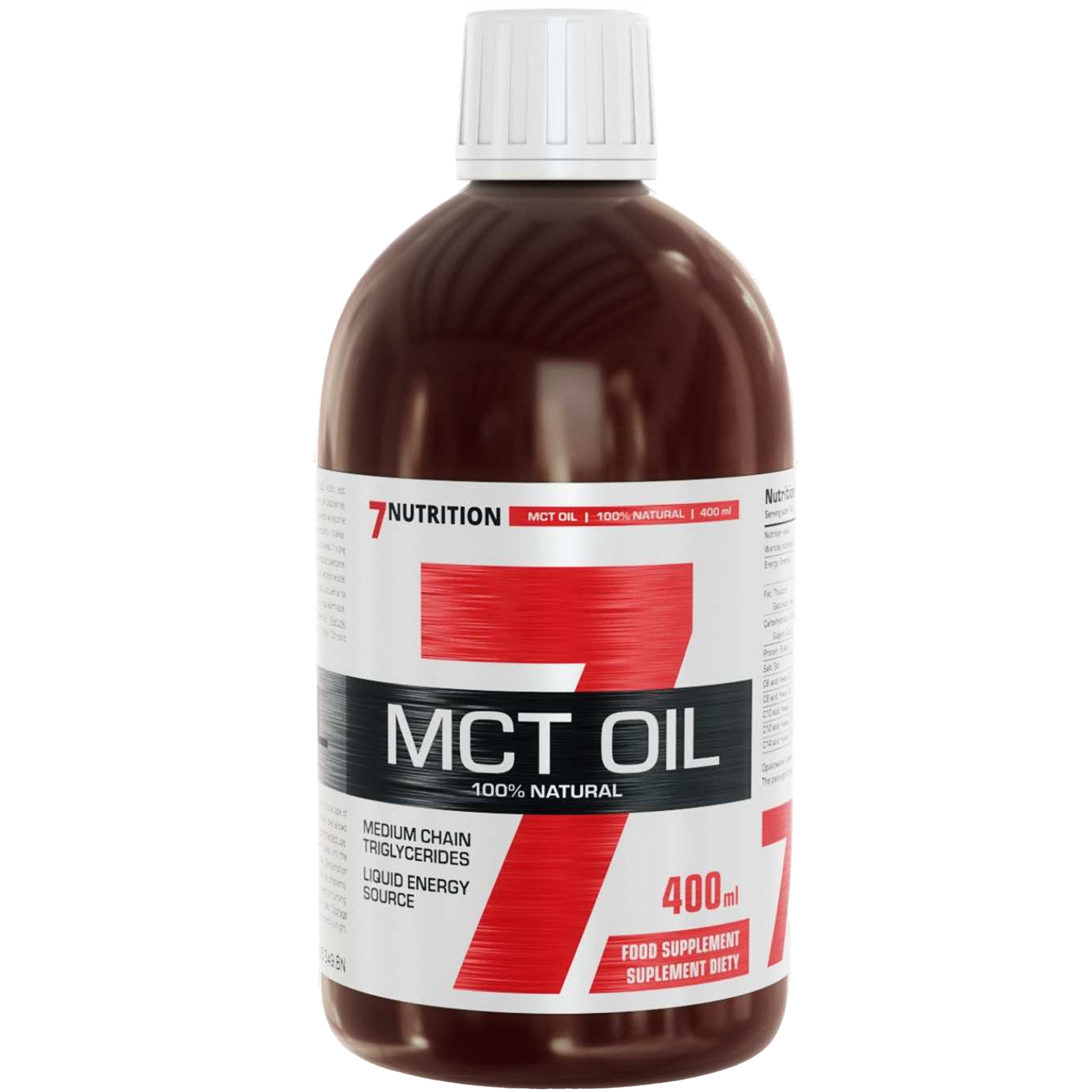 2x MCT Oil 400ml Fat Reduction Energy Ketosis Diet Low Carb Brand 7Nutrition