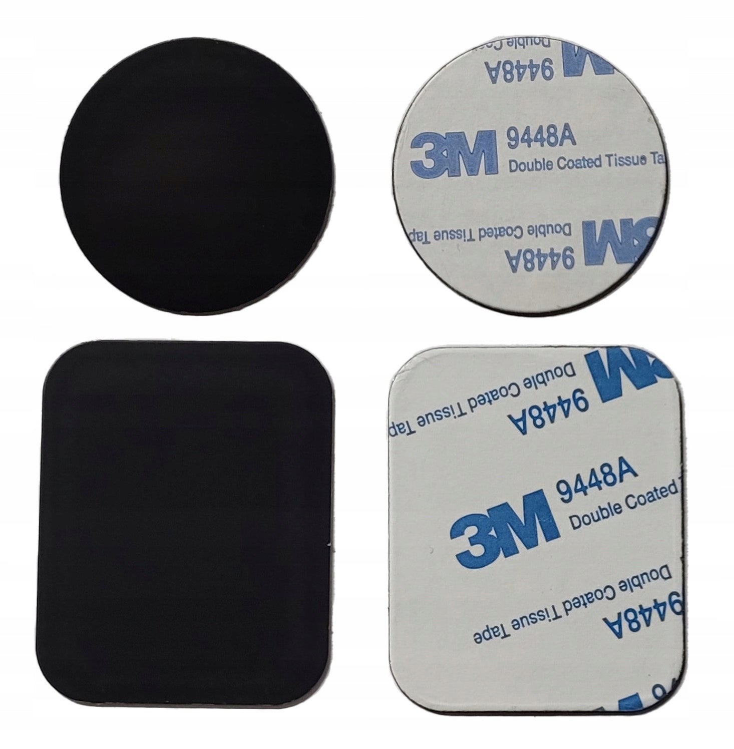 2x METAL PLATE FOR MAGNETIC HOLDER PHONE MAGNET 35x45mm + 40mm