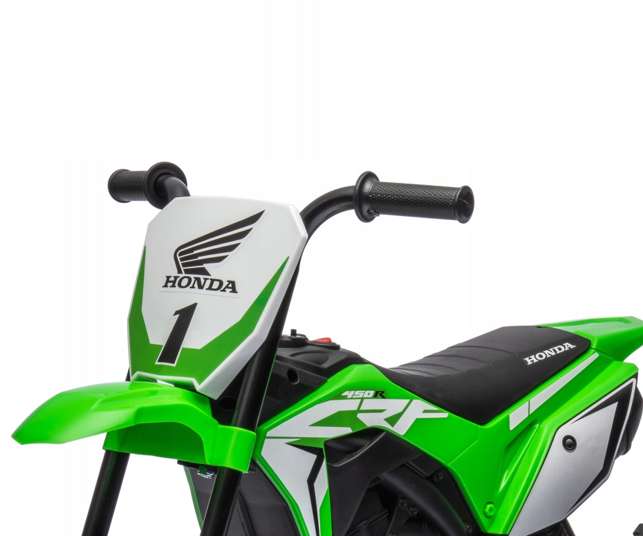 2x MILLY MALLY 5361 Battery Vehicle Motorcycle HONDA CRF 450R Green Maximum speed 3 km/h