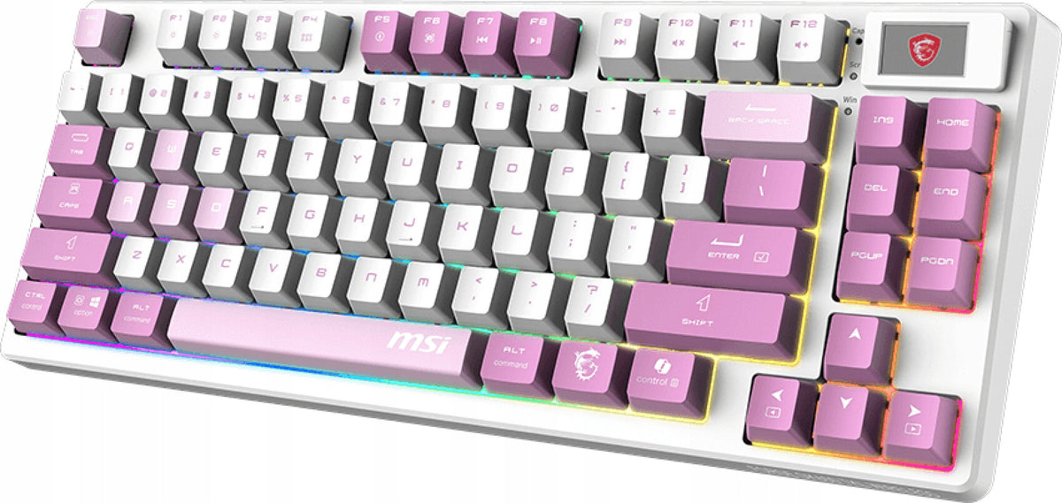 2x MSI FORGE GK600 TKL WIRELESS VIOLET | Gaming keyboard | Wireless | US | Keyboard layout US international (qwerty)