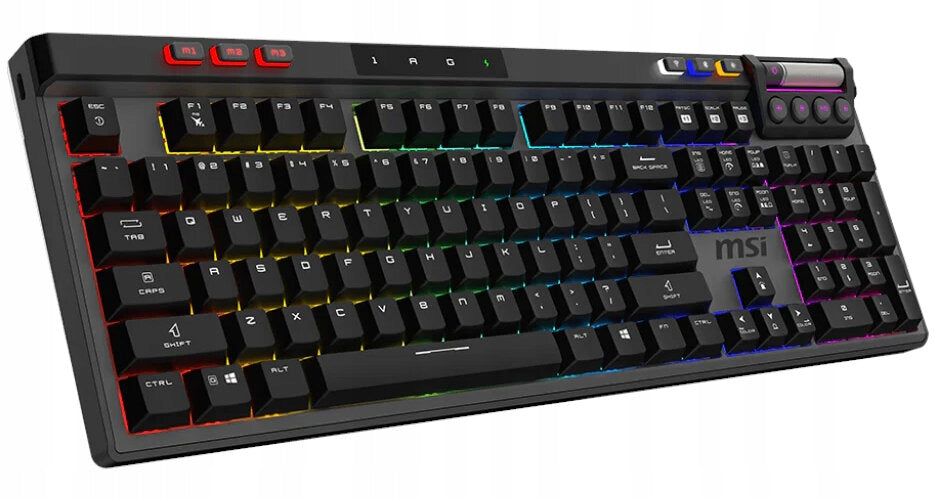 2x MSI STRIKE PRO WIRELESS | Gaming Keyboard | Wireless | US Layout | Black | 2.4 GHz Manufacturer MSI