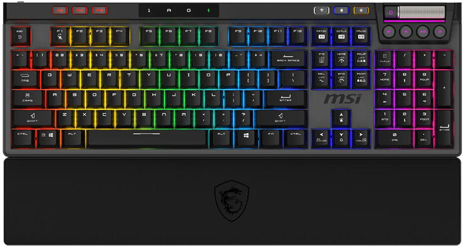2x MSI STRIKE PRO WIRELESS | Gaming Keyboard | Wireless | US Layout | Black | 2.4 GHz
