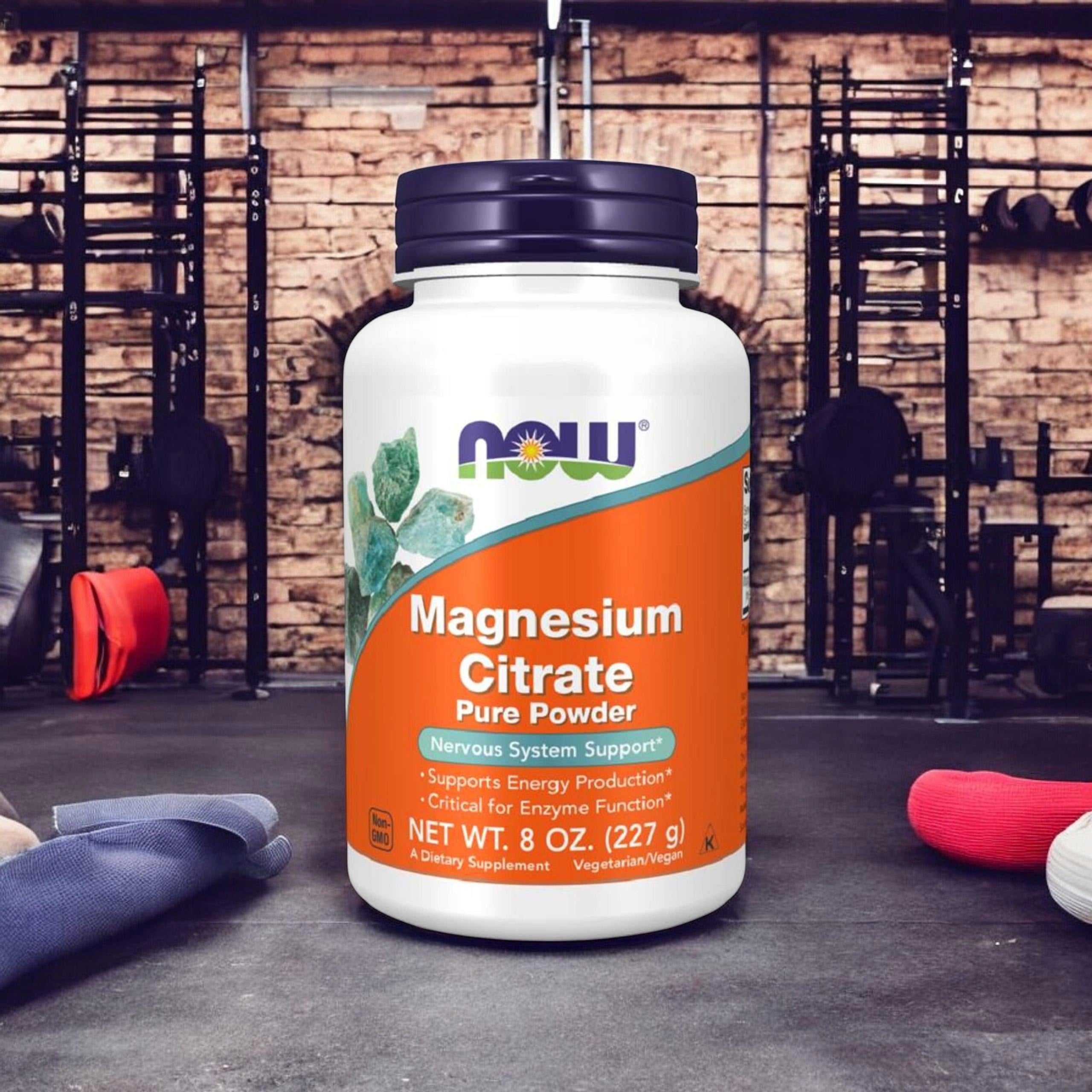 2x Magnesium Citrate Powder 227g Stress Muscle Concentration NOW Brand Now foods