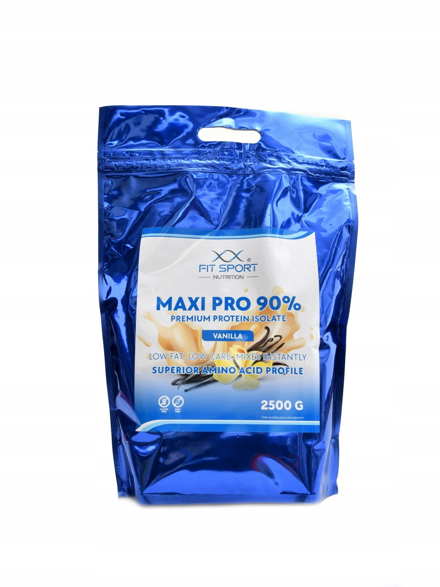 |2x| Maxi Pro Protein 90% 2500g vanilla Expiration date up to 2 weeks after the purchase date