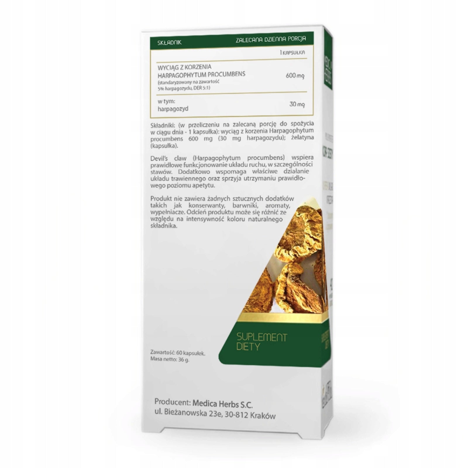 2x Medica Herbs DEVIL'S CLAW Devil's claw 60k JOINTS DIGESTION Clean Composition Packaging status original
