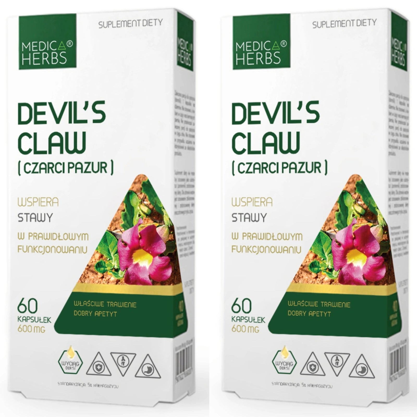 2x Medica Herbs DEVIL'S CLAW Devil's claw 60k JOINTS DIGESTION Clean Composition