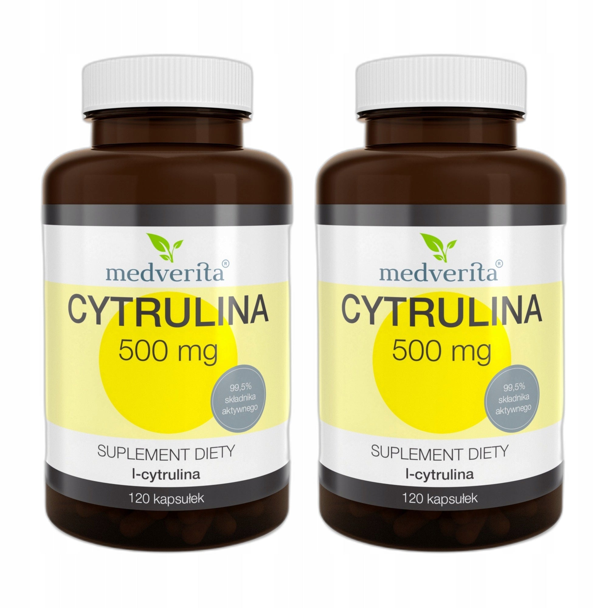 2x Medverita L-Citrulline 500mg 120 capsules Vitality