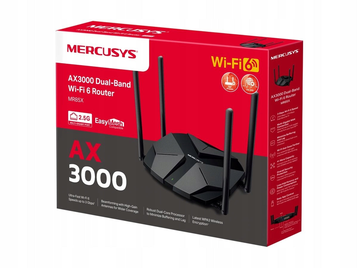 2x Mercusys MR85X Router Model MR85X