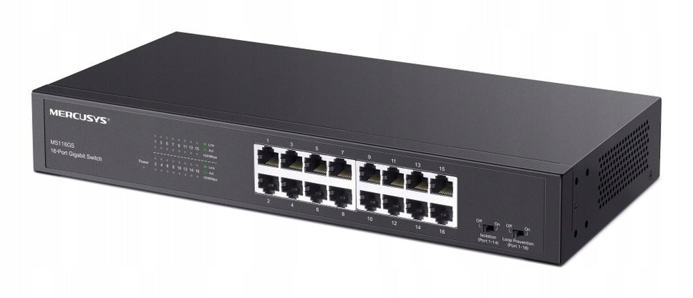 2x Mercusys MS116GS Switch