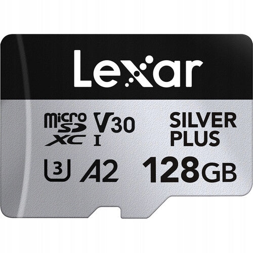 2x MicroSDXC Memory Card Lexar SILVER PLUS 128 GB UHS-I U3 V30 A2 2 Manufacturer Lexar