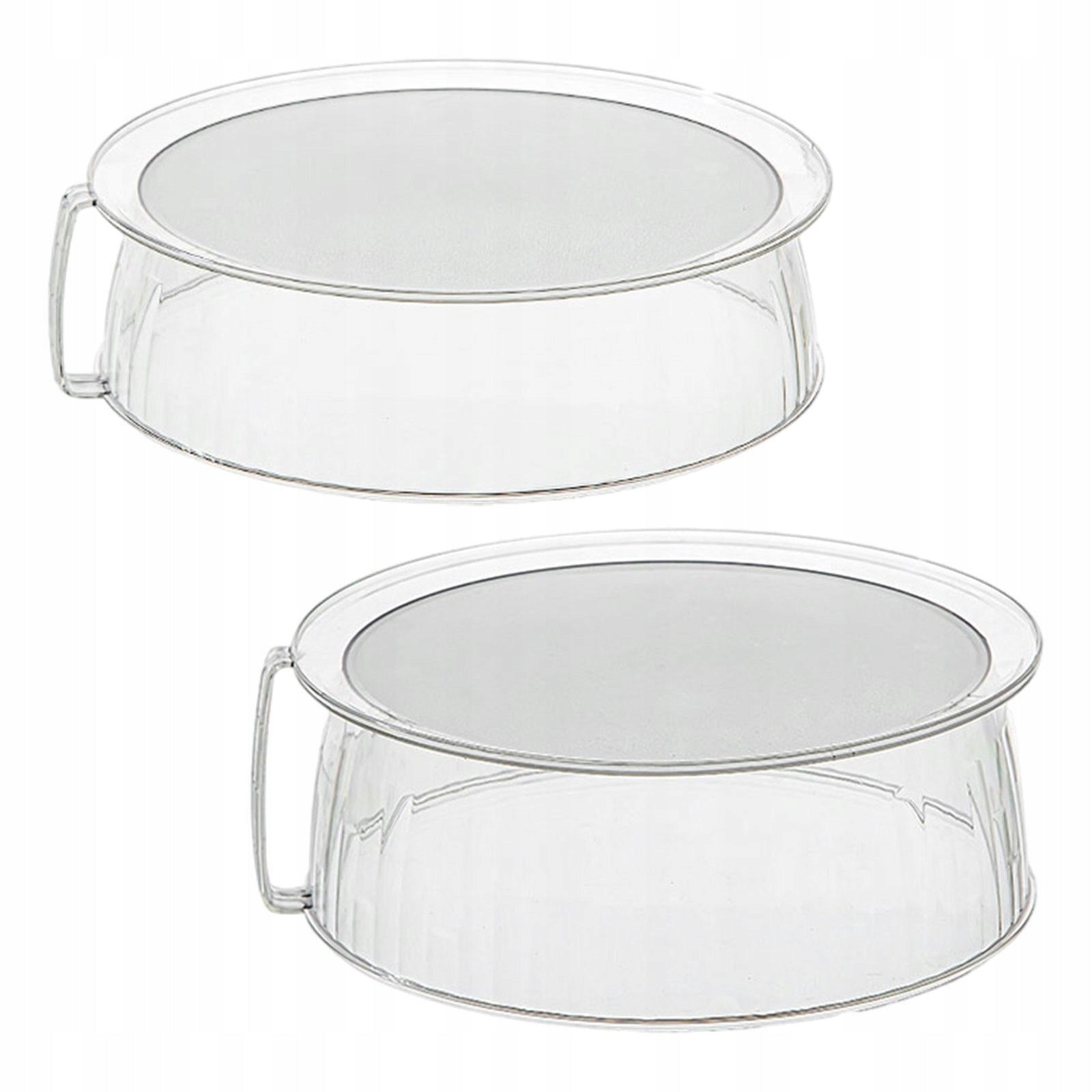 2x Microwave Food Cover Clear Microwave Splatter Cover Multifunctional