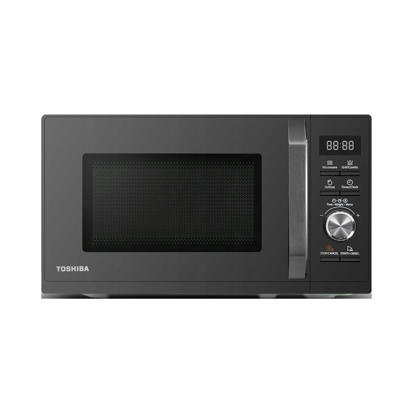 2x Microwave Oven with Grill Toshiba 20l 800w Black Mw3 Ag20pe Bk