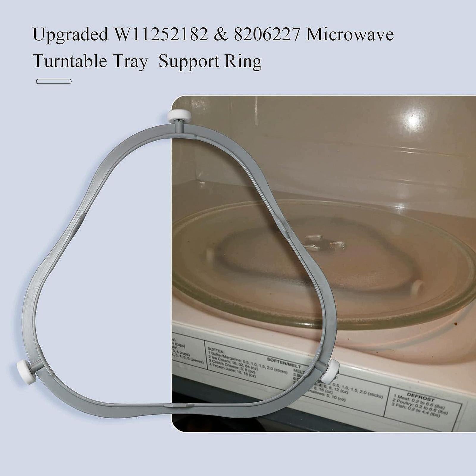 2x Microwave Turntable Ring Glass Plate Tray Support Holder W11252182 & Packaging status original