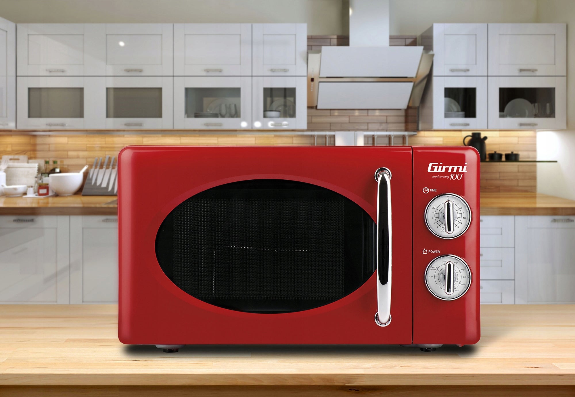 2x Microwave oven 20l Girmi FM2102 red Model FM2102