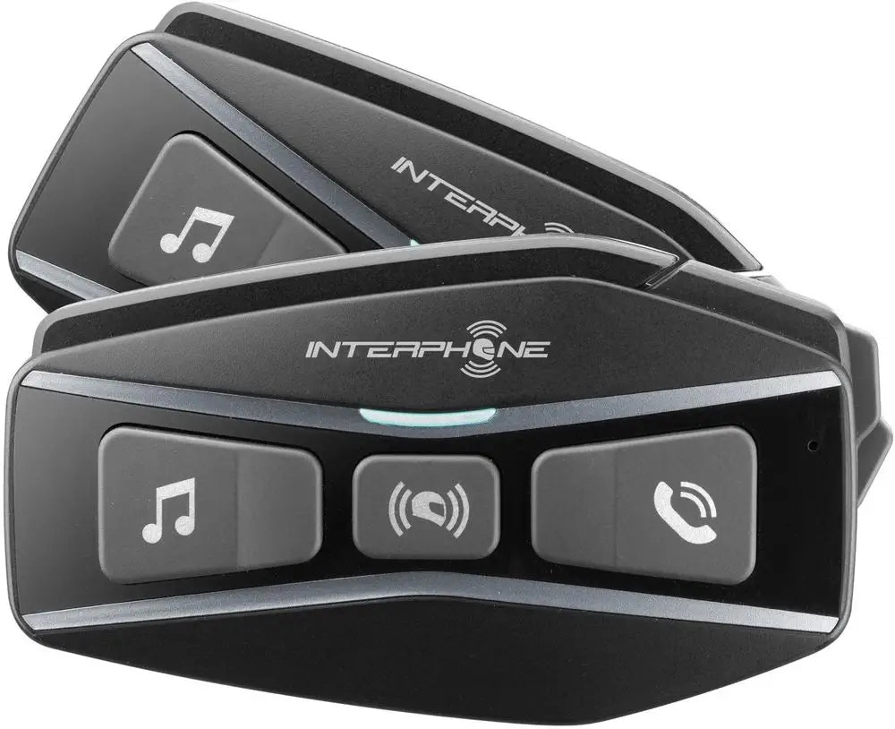 2x Motorcycle Intercom INTERPHONE U-COM 16, set for 2 helmets