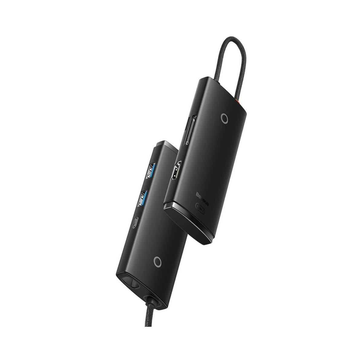 2x Multifunctional HUB Lite Series USB-C 2x USB PD HDMI SD/TF black