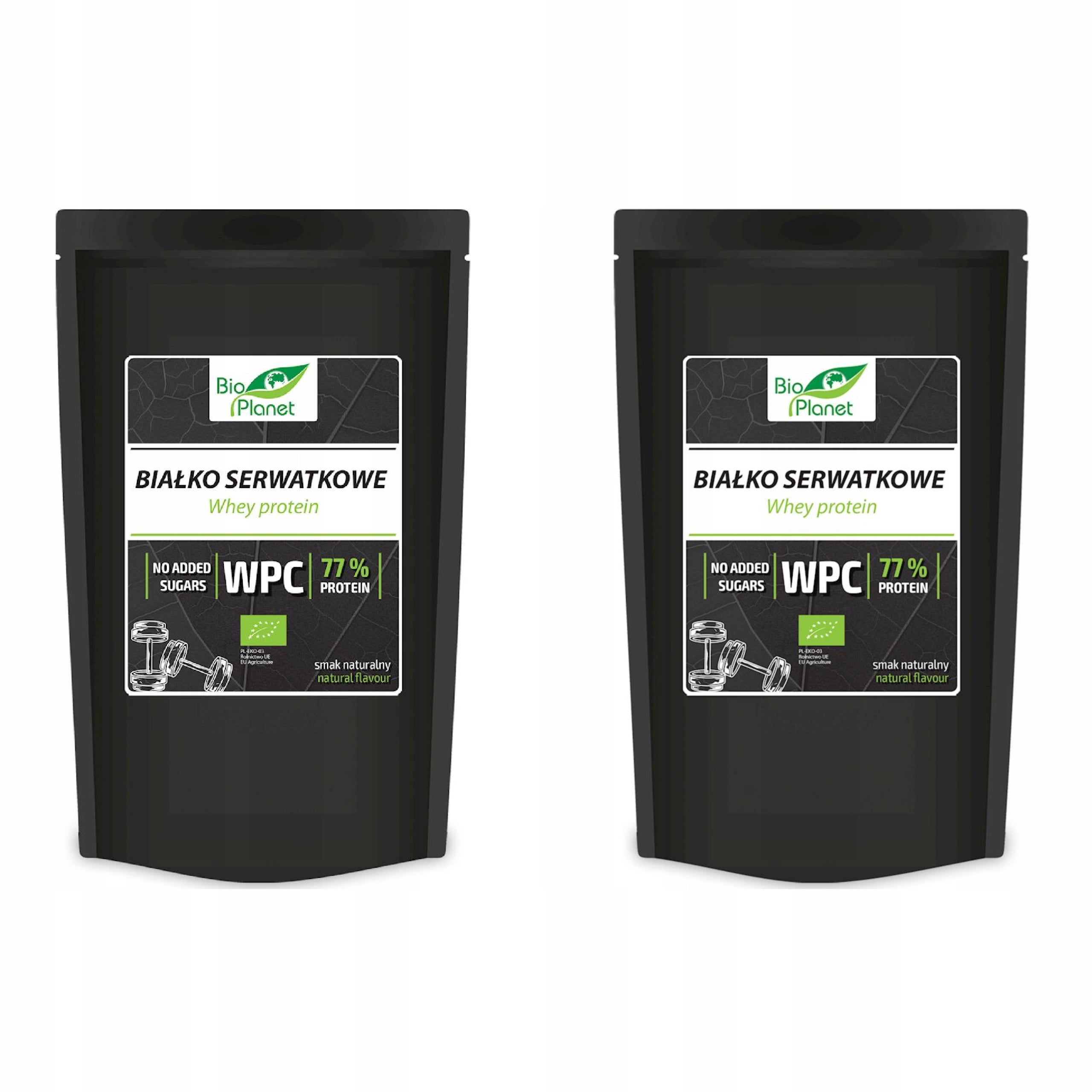 2x NATURAL WHEY PROTEIN (WPC 77) WHEY PROTEIN BIO 150 g - BIO PLANET
