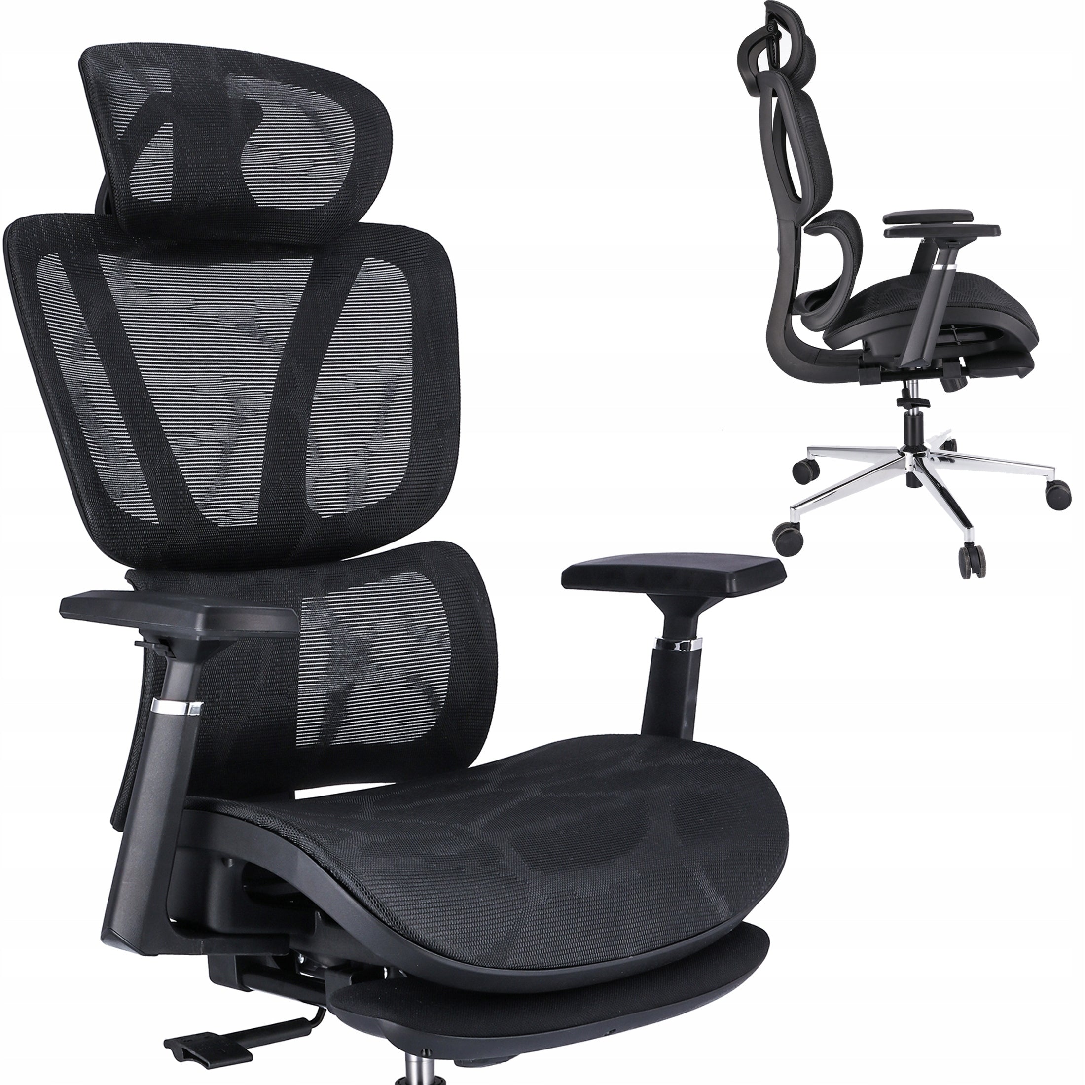 2x NEOVA armchair with footrest