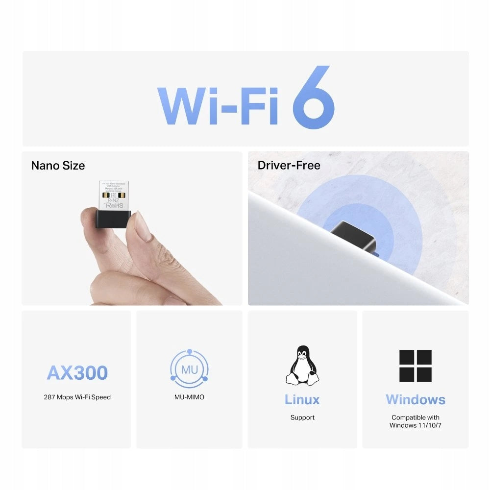 2x Network card Mercusys MA14N Interface USB 3.0
