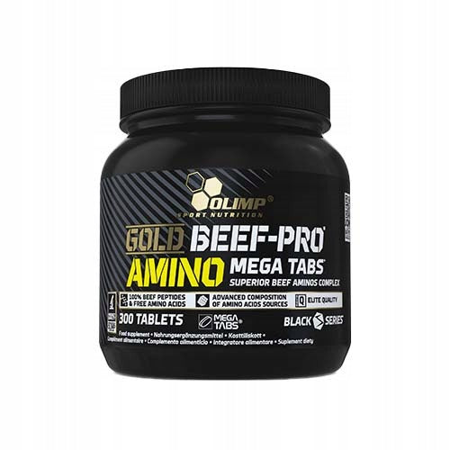 2x OLIMP Gold Beef-Pro Amino 300tabs High Quality Amino Acids Expiration date at least six months from the date of purchase