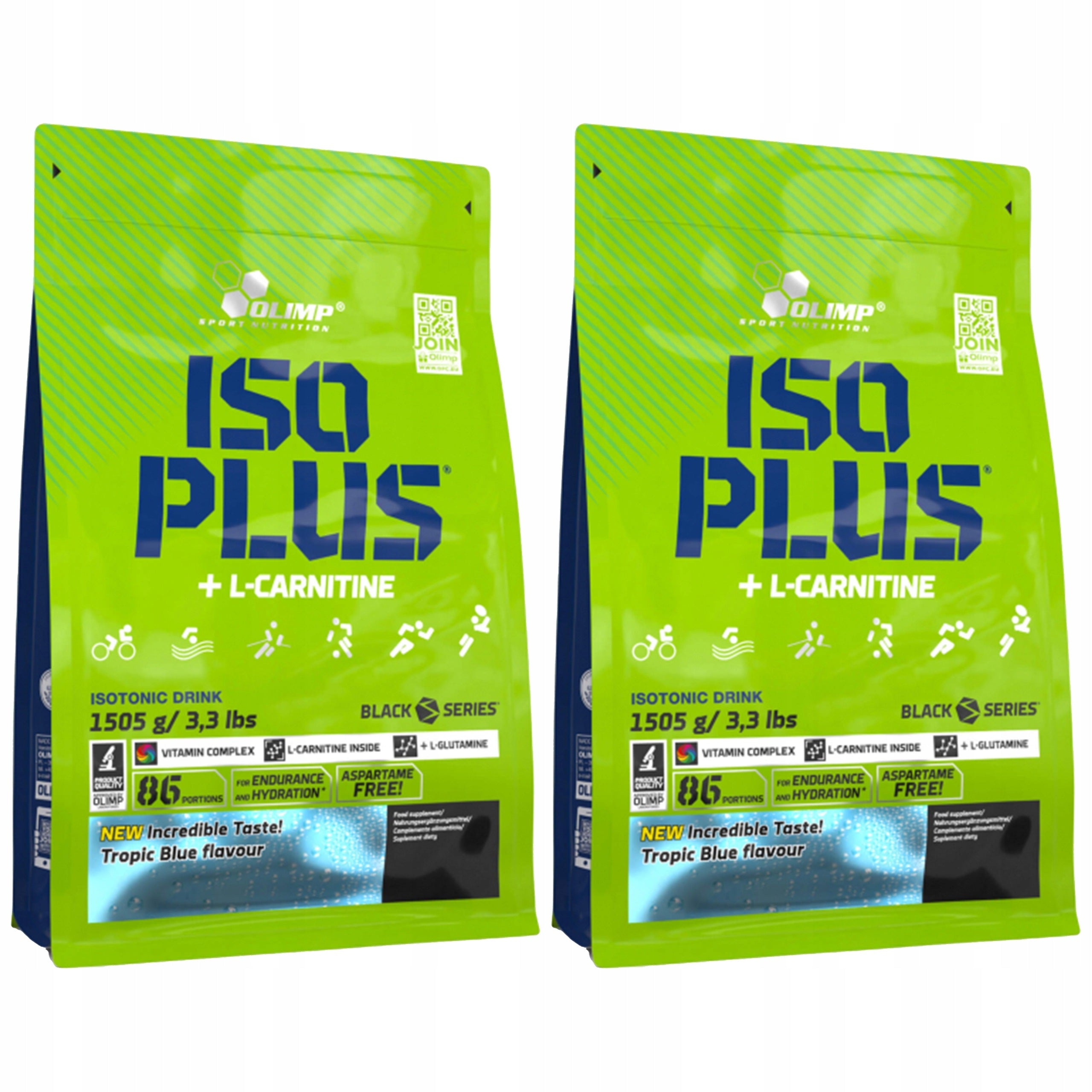 2x OLIMP Iso Plus Powder 1505g Hydration Regeneration Electrolytes
