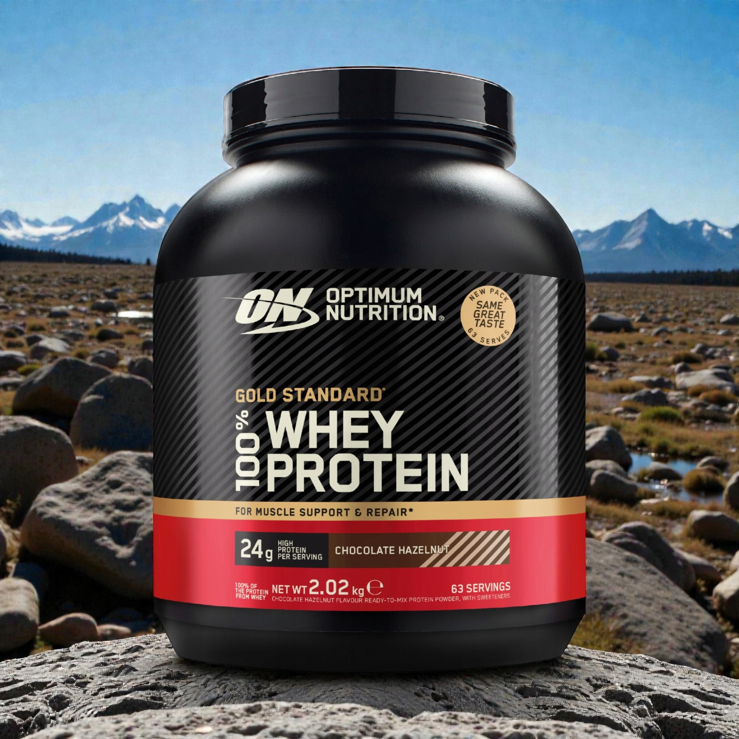 2x OPTIMUM NUTRITION Gold Standard Whey 2020g Protein Chocolate WPC WPI 63p Brand Optimum Nutrition