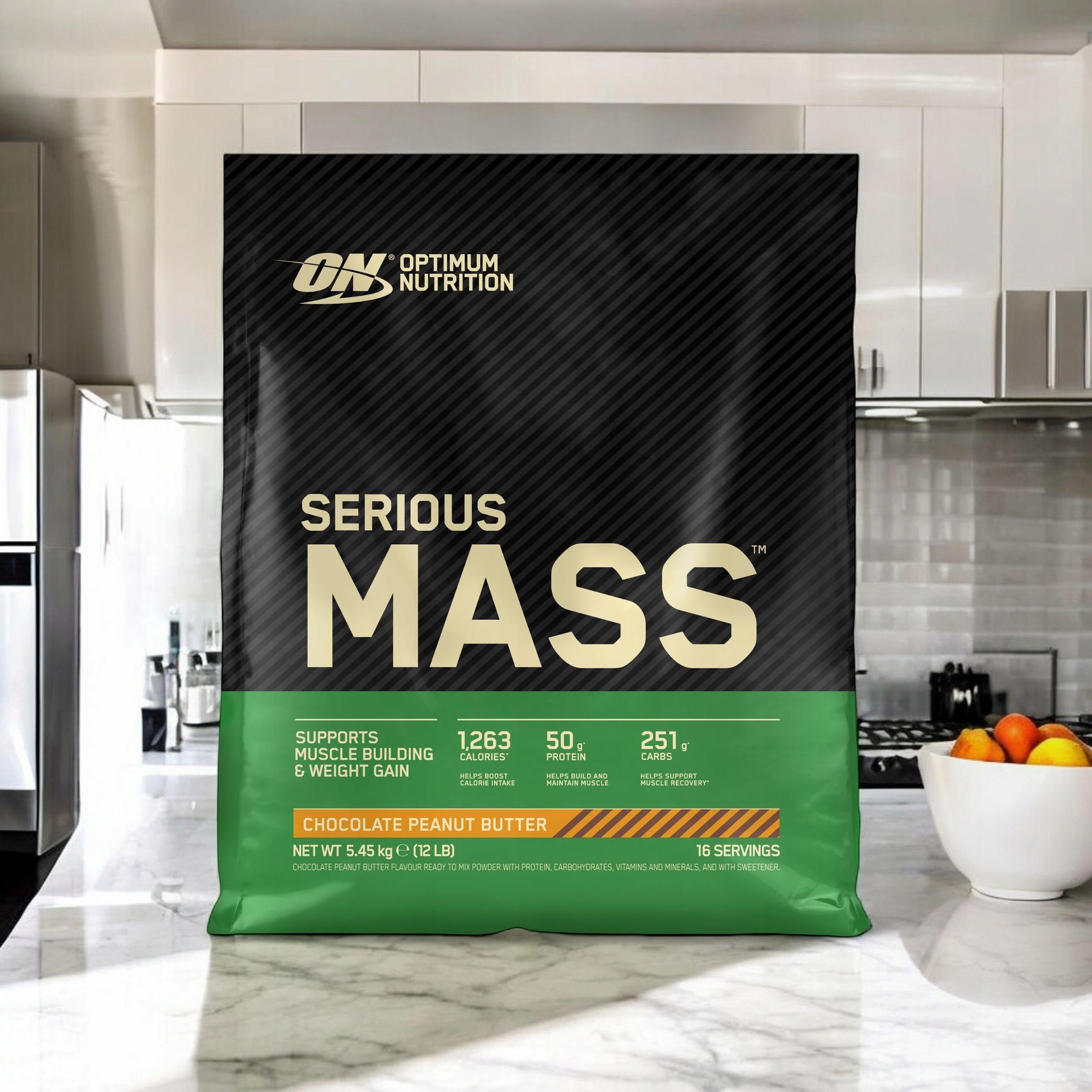 2x OPTIMUM NUTRITION Serious Mass 5,45kg Gainer Weight Chocolate Butter Walnut Brand Optimum Nutrition