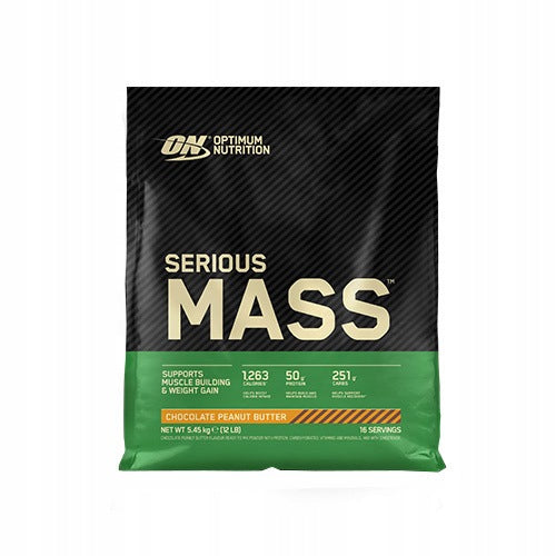 2x OPTIMUM NUTRITION Serious Mass 5,45kg Gainer Weight Chocolate Butter Walnut Expiration date at least six months from the date of purchase