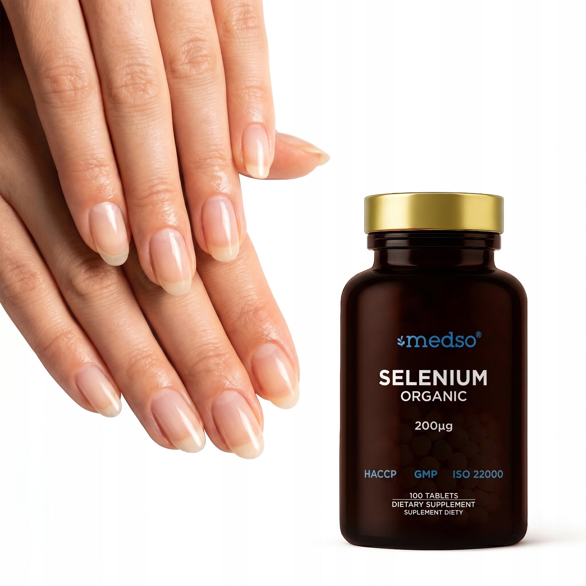2x ORGANIC SELENIUM 200µg THYROID L-SELENOMETHIONINE TABLETS medso Expiration date at least 1 year from the date of purchase