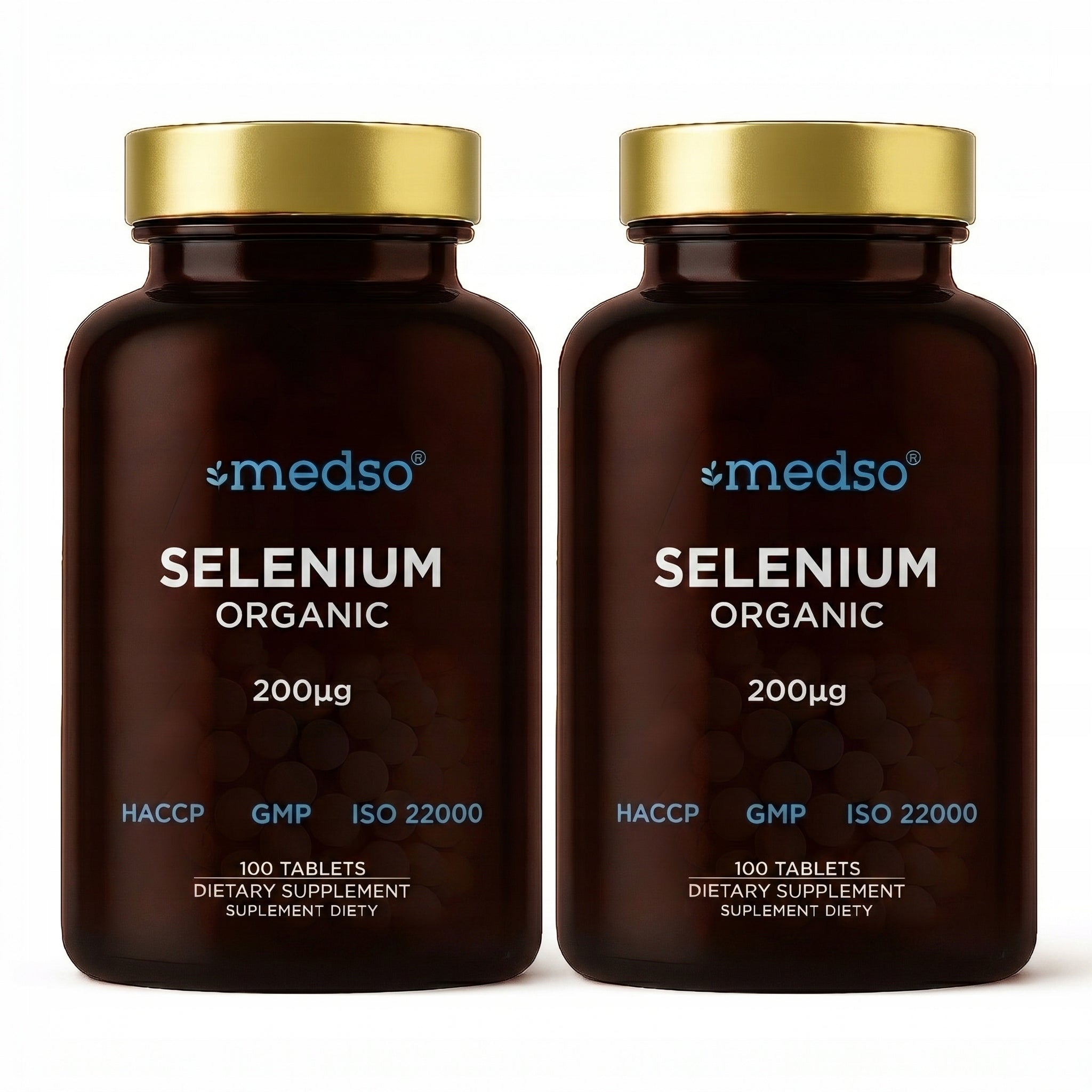 2x ORGANIC SELENIUM 200µg THYROID L-SELENOMETHIONINE TABLETS medso