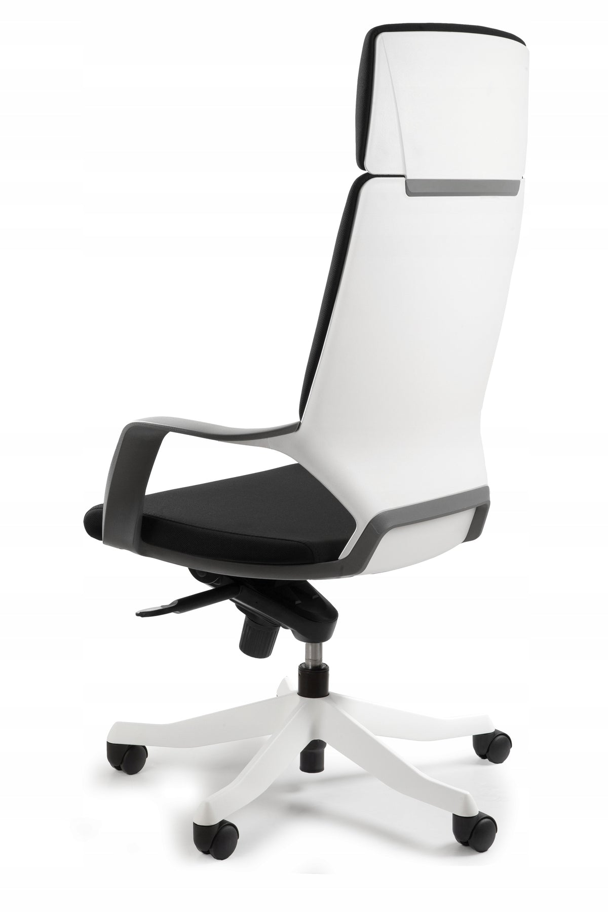 2x Office chair Apollo BL418 black/white Furniture depth 55 cm