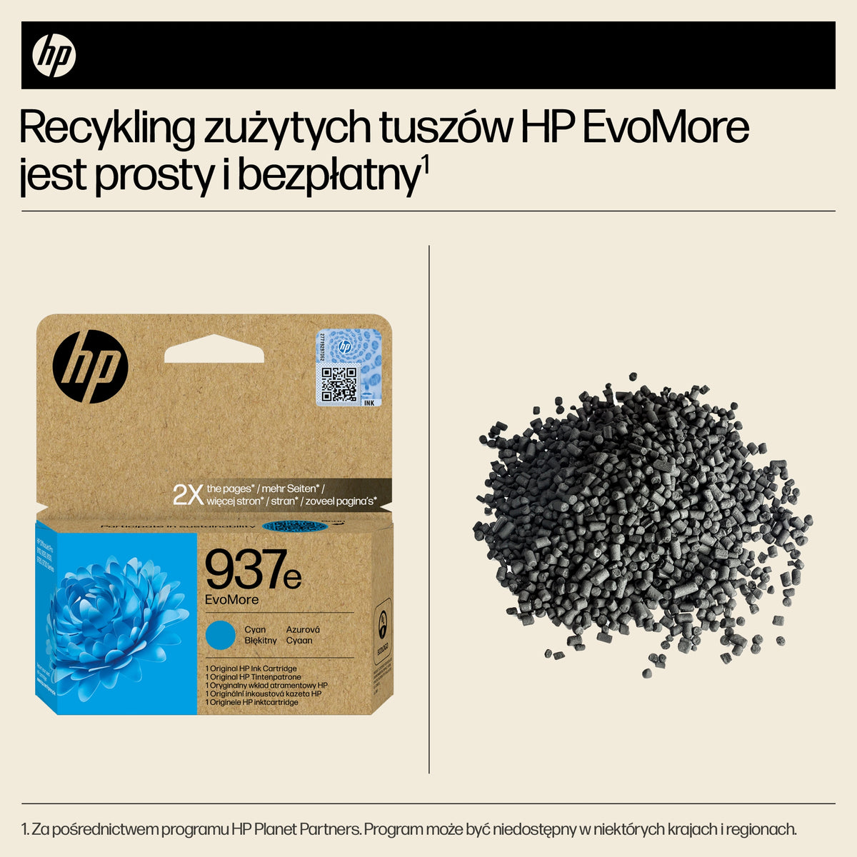 2x Original Cyan Ink HP 937e (4S6W6NE) Manufacturer HP