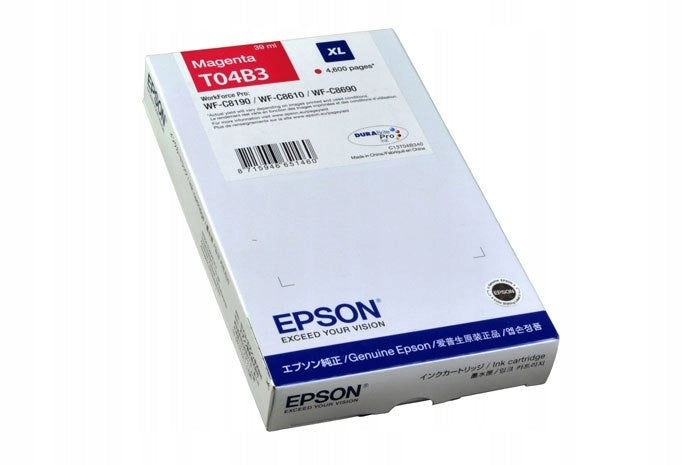 2x Original Magenta Ink Epson T04B3 (C13T04B34N)