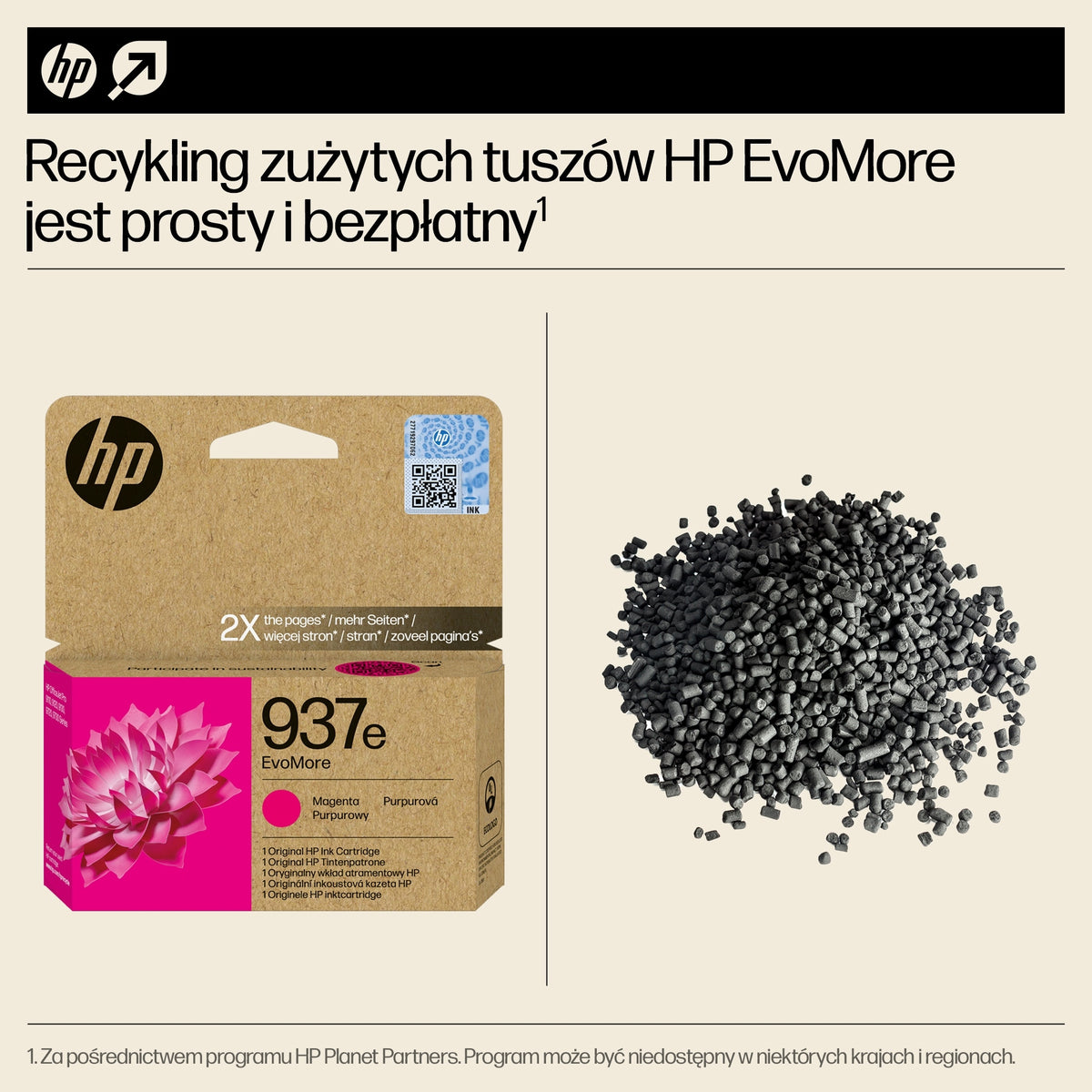 2x Original Magenta Ink HP 937e (4S6W7NE) Manufacturer HP