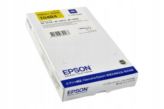 2x Original Yellow Ink Epson T04B4 (C13T04B44N)