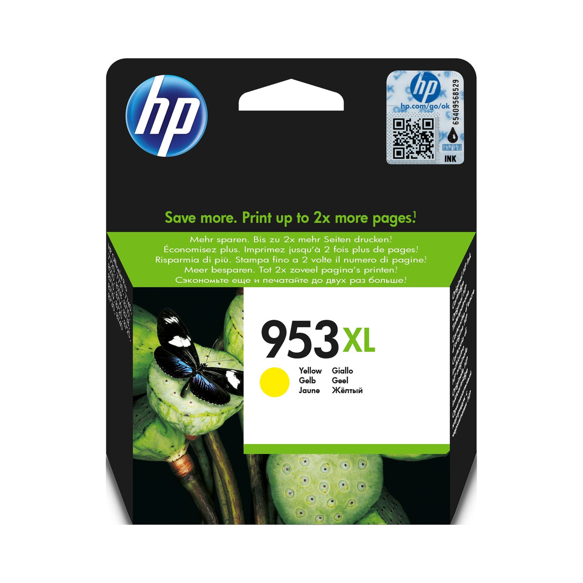2x Original Yellow Ink HP 953XL (F6U18AE)
