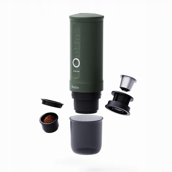 2x OutIn Nano Coffee Maker Portable Travel Forest Green Brand Outin