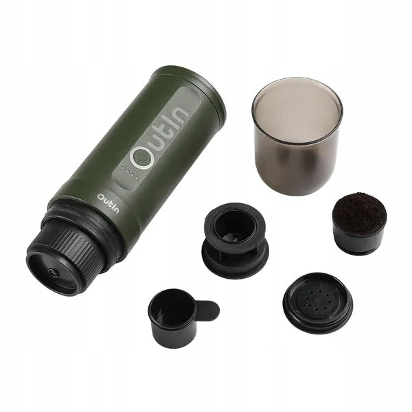2x OutIn Nano Coffee Maker Portable Travel Forest Green Model Nano Espresso Maker