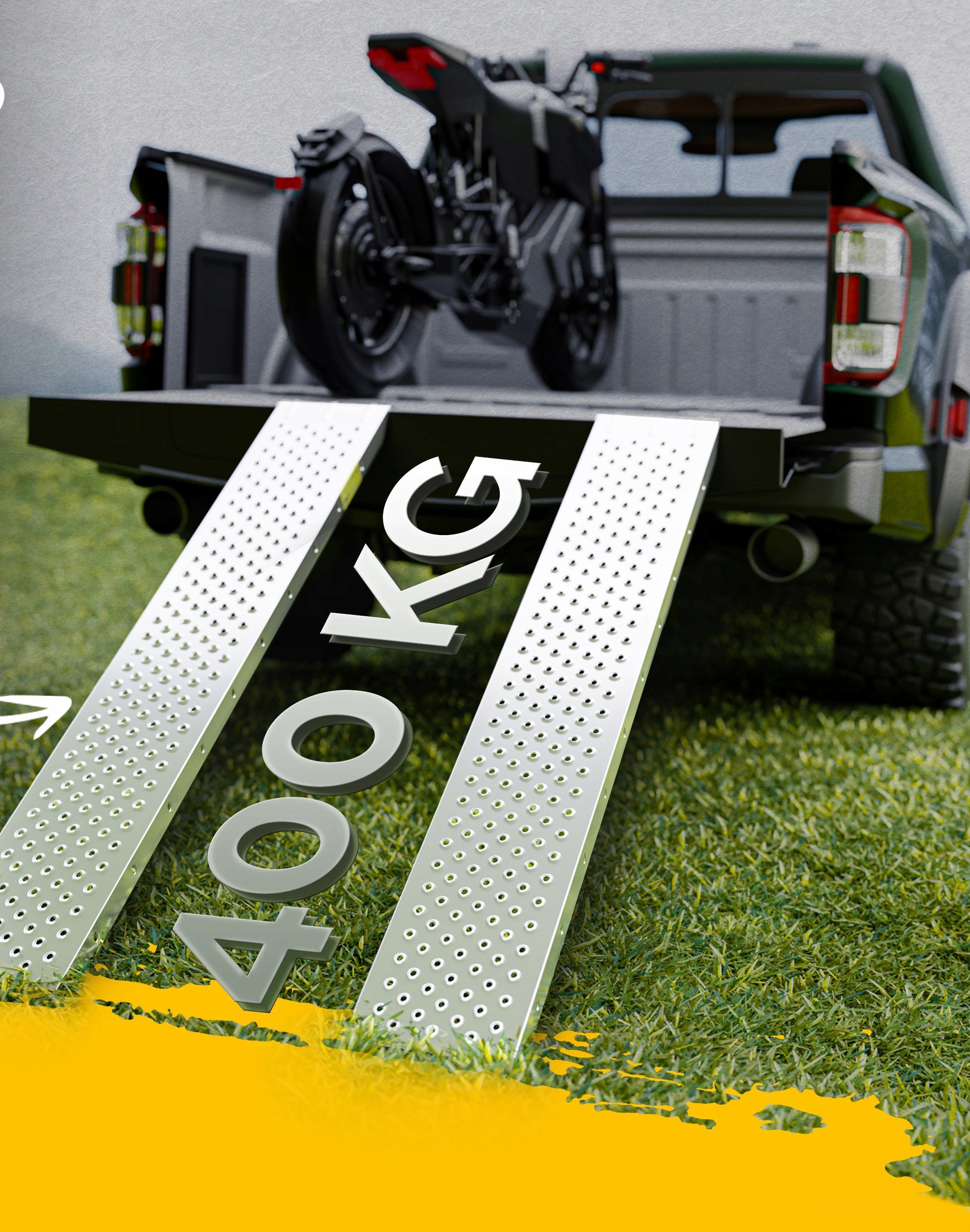2x Overrun ramp Reloading overrun ramps car driveway 400kg Manufacturer code 103064