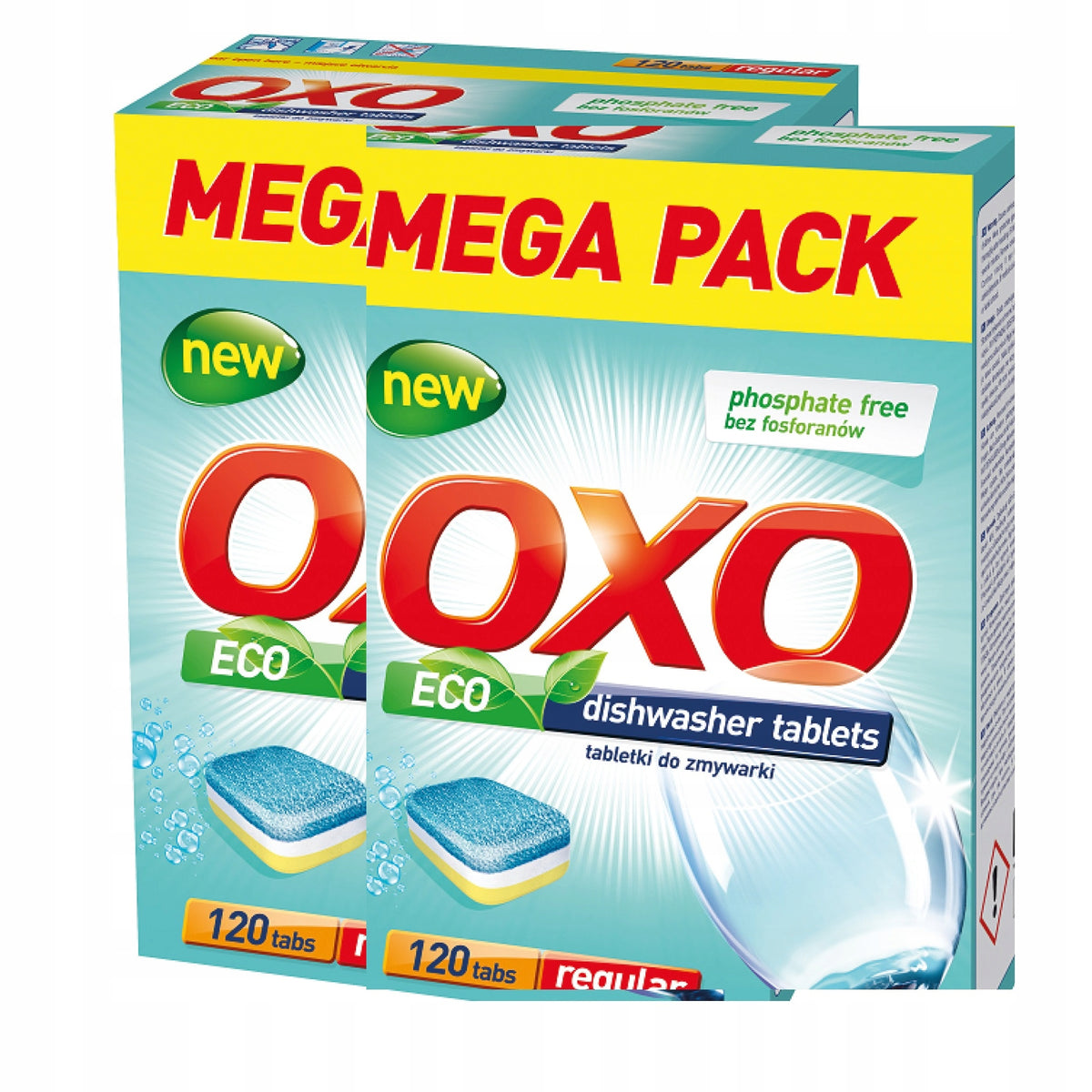 2x Oxo ECO tablets 120 pieces – environmentally and dish-safe formula