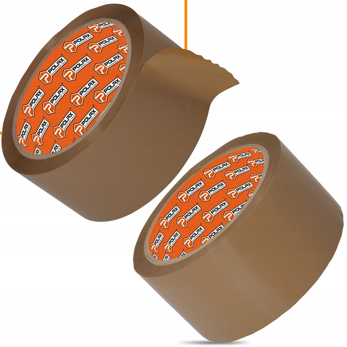 2x PACKING Adhesive Tape 55 m BROWN ACRYLIC Packing STRONG Resistant HN-P Brand Polax